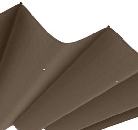 Outsunny Toit de schimb pentru pergola, pânză de înlocuire, protecție solară anti-UV pentru pergola de 3 x 2 m, culoare cafea | Aosom Romania