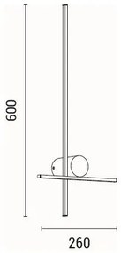 Aplică LED/12W/230V 3000K