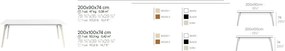 Masa design modern premium FAZ WOOD, 200x100cm 54308