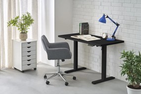 Masa de birou cu functie de reglare a inaltimii B54 negru/negru L120 cm