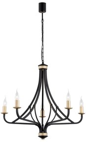 Lustră pe lanț LORENZO 5xE14/7W/230V Argon 2171