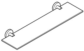 GROHE 412022430 - Poliță din sticlă START 530 mm neagră