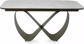Masa extensibilă Infinity Ceramic bej mat/cupru L160-240xl95 cm