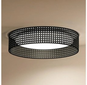 Plafonieră LED Duolla ROLLER RATTAN LED/24W/230V negru