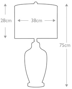 Lampă de masă Quoizel QZ-NICOLLS NICOLLS 1xE27/100W/230V