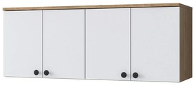 Dulap de perete Bany Walnut and White