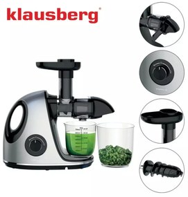 Storcator de fructe cu rotație lentă Klausberg KB7863, argintiu