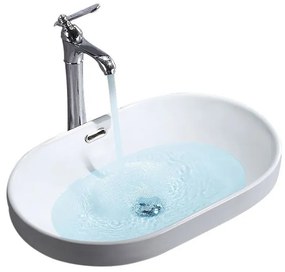 Lavoar Arleta alb ceramica sanitara - 59 cm