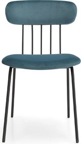 Scaun lemn masiv Miki Cadru Metalic Sudat Design Compact Personalizabil