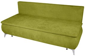 Canapea extensibila Sofie, cu lada pentru depozitare, 3 locuri, 203x92x86 cm, Verde