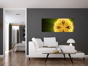 Tablou cu floare galbenă (120x50 cm)