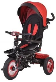 Tricicleta cu copertina detasabila NOVOKIDS™ Jockey Trike , Cu far luminos si melodii, Roti gonflabile din cauciuc, Pozitie somn, Pedale si maner