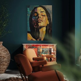 Tablou cu detalii pictate manual 70x100 cm Vivian – Styler