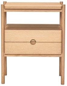 Noptieră în culoare naturală cu aspect de lemn de stejar Appeal – Hübsch