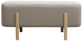 Taburet puf dreptunghiular, ASHI, mai multe variante - Hobby Flower Culoare: bej