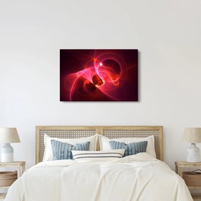 Tabloul modern cu abstacție roz (90x60 cm)