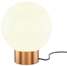Veioza/Lampa de masa design decorativ Basic alb/auriu