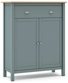 Comodă verde prăfuit din lemn de pin 90x110x40 cm Misti – Marckeric
