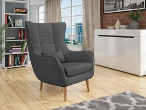 Fotoliu cu urechi Flerance (Gri închis) . Promo -16%. 1103810