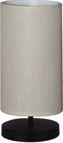 Veioza AYD-2900, gri/negru, material textil/lemn, 15x30 cm
