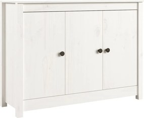 vidaXL Servantă, alb, 100x35x74 cm, lemn masiv de pin