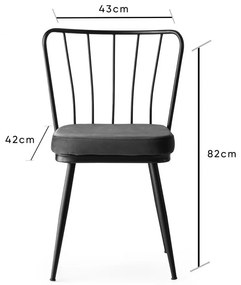 Set scaune (4 bucati) Yıldız - 942 V4
