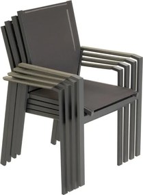 Set de scaune de grădină, gri  90 x 56,5 x 59,5 cm, 2 b