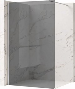 Paravan de dus Rea Flexi Grey / Chrome 80