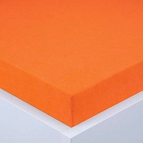 decoDoma Cearşaf cu elastic frotir EXCLUSIVE portocaliu 160 x 200 cm