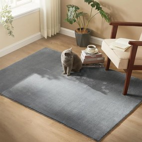 Covor antiderapant Songmics Area, 120x170 cm, lavabil la masina, poliester, gri dove