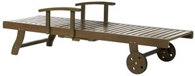 Șezlong de grădină Amati (lemn închis). 1077454