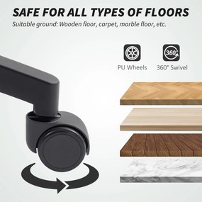 Scaun de Birou HOMCOM Respirabil și Reclinabil cu Înălțime Reglabilă, Negru | Aosom Romania