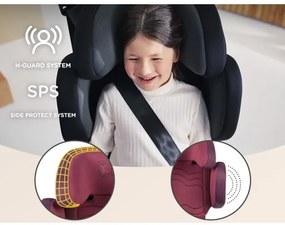 Scaun auto KINDERKRAFT SELECT XPAND 2 i-Size (100-150 cm) Premium Cherry pearl