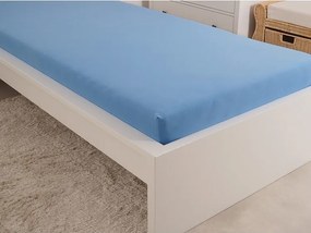 4Home jersey sheet Ideal sky blue, 160 x 200 cm