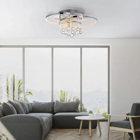 Plafonieră LED Paul Neuhaus 6267-17 ROTAZO LED/32W/230V d. 45 cm crom