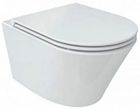 Toaletă Clement, montată pe perete, fără ramă