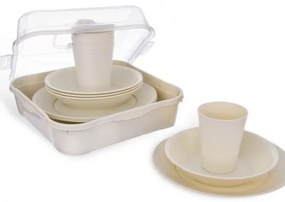 Set serviciu de masă Orion Piknik, plastic, 13 buc