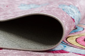JUNIOR 51855.804 covor lavabil Inorog, nori pentru copii anti-alunecare - roz