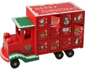 Calendar de Advent Camion, 29x9,5x17 cm, decor 2