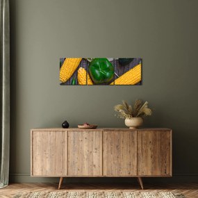 Tablou cu legume (cu ceas) (90x30 cm)