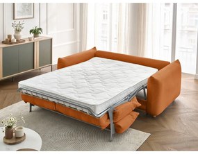 Canapea portocalie extensibilă 214 cm Ernest – Bobochic Paris