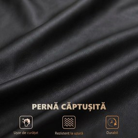 HOMCOM Scaun de Birou cu Masaj și Încălzire, Reclinabil, din Piele PU, cu Telecomandă și Suport pentru Picioare, Negru | Aosom Romania