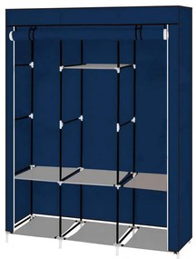 Sifonier mobil, dimensiuni 130x45x170 cm-albastru