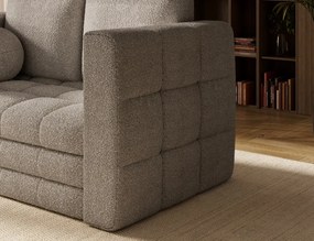 Canapea Kastol , beige bouclé extensibil, 137x71x74 cm – Royal 18