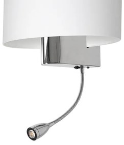 Lampă LED de perete CASINO 1xE27/60W/230V + LED/1W/230V alb