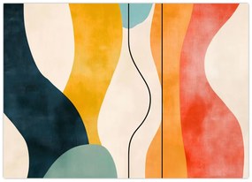 Tablou - Ilustrație colorată minimalistă II. (70x50 cm)