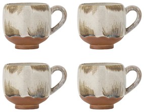 Cești 4 buc. pentru cappuccino din gresie 200 ml Jade – Bloomingville