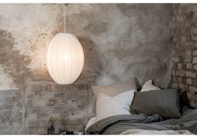 Lustră albă cu abajur textil ø 40 cm Florence – Markslöjd