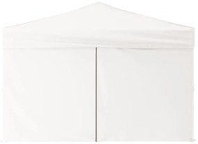 Cort pliabil pentru petrecere, pereti laterali, alb, 3x3 m Alb, 291 x 291 x 245 cm