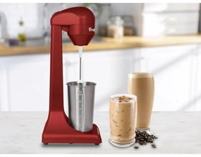 Mixer frappe Beper BP.690, 100W, 500 ml, 2 viteze, Mixer Inox, Rosu/inox